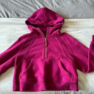 Lululemon 1/4 Magenta Scuba Hoodie